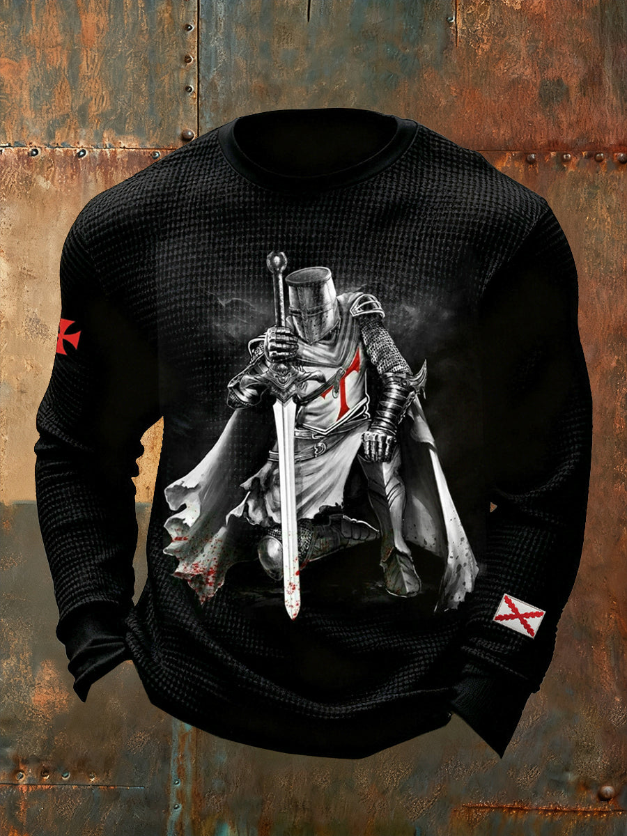 Hombre Vintage Español Moda Casual Manga Larga