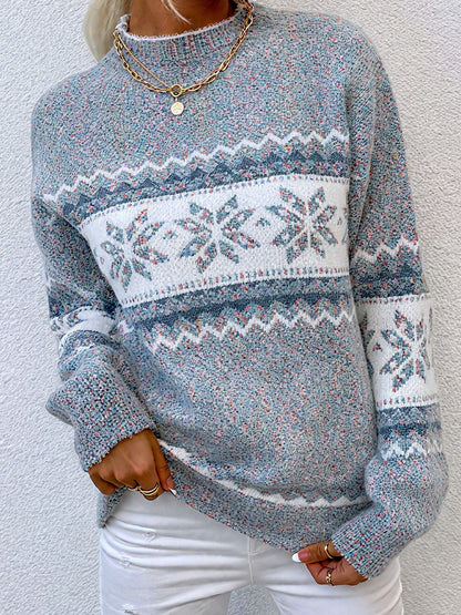 Suéteres geométricos Snowflake de mujer