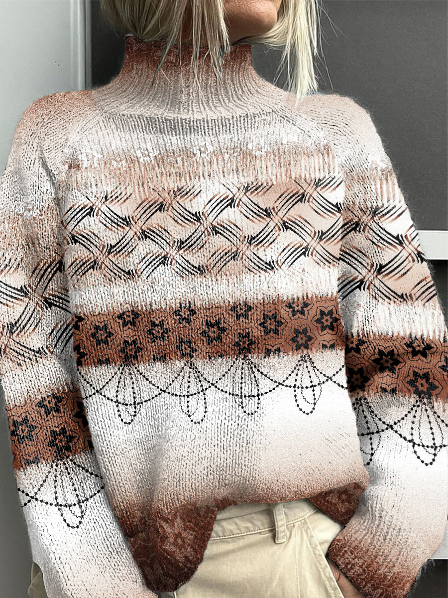 Suéter floral de la moda de las mujeres