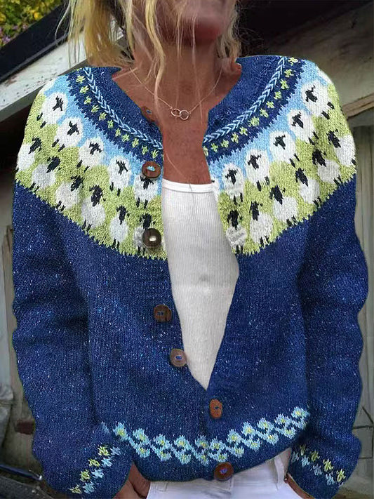 Cardigans de lana de cordero para mujer