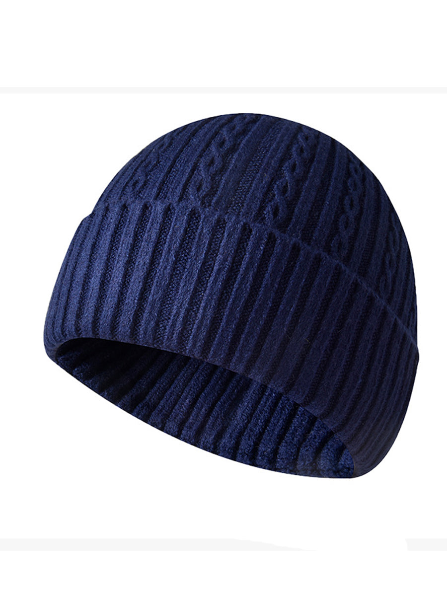 Sombrero de punto unisex del patrón del cable