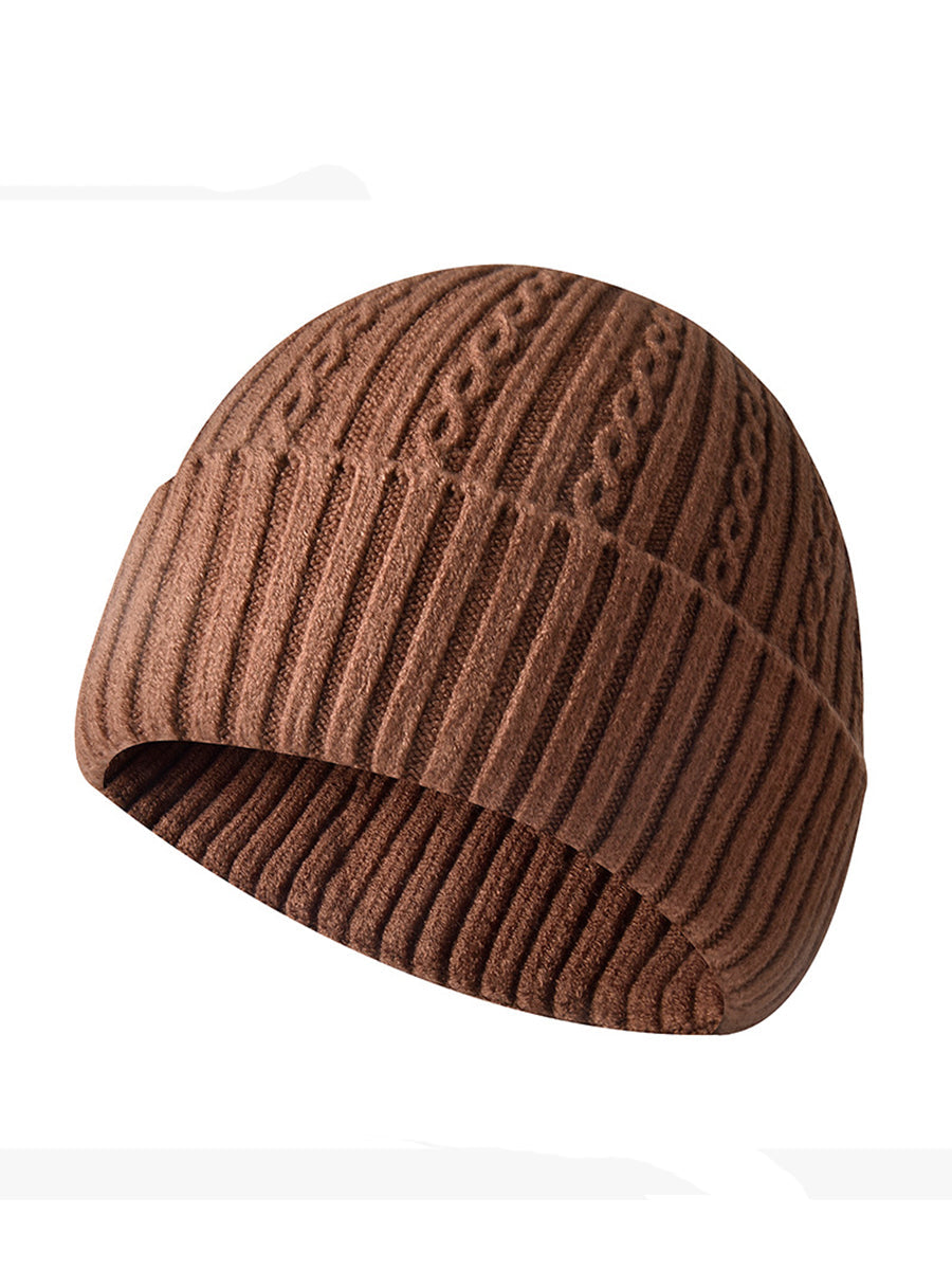 Sombrero de punto unisex del patrón del cable