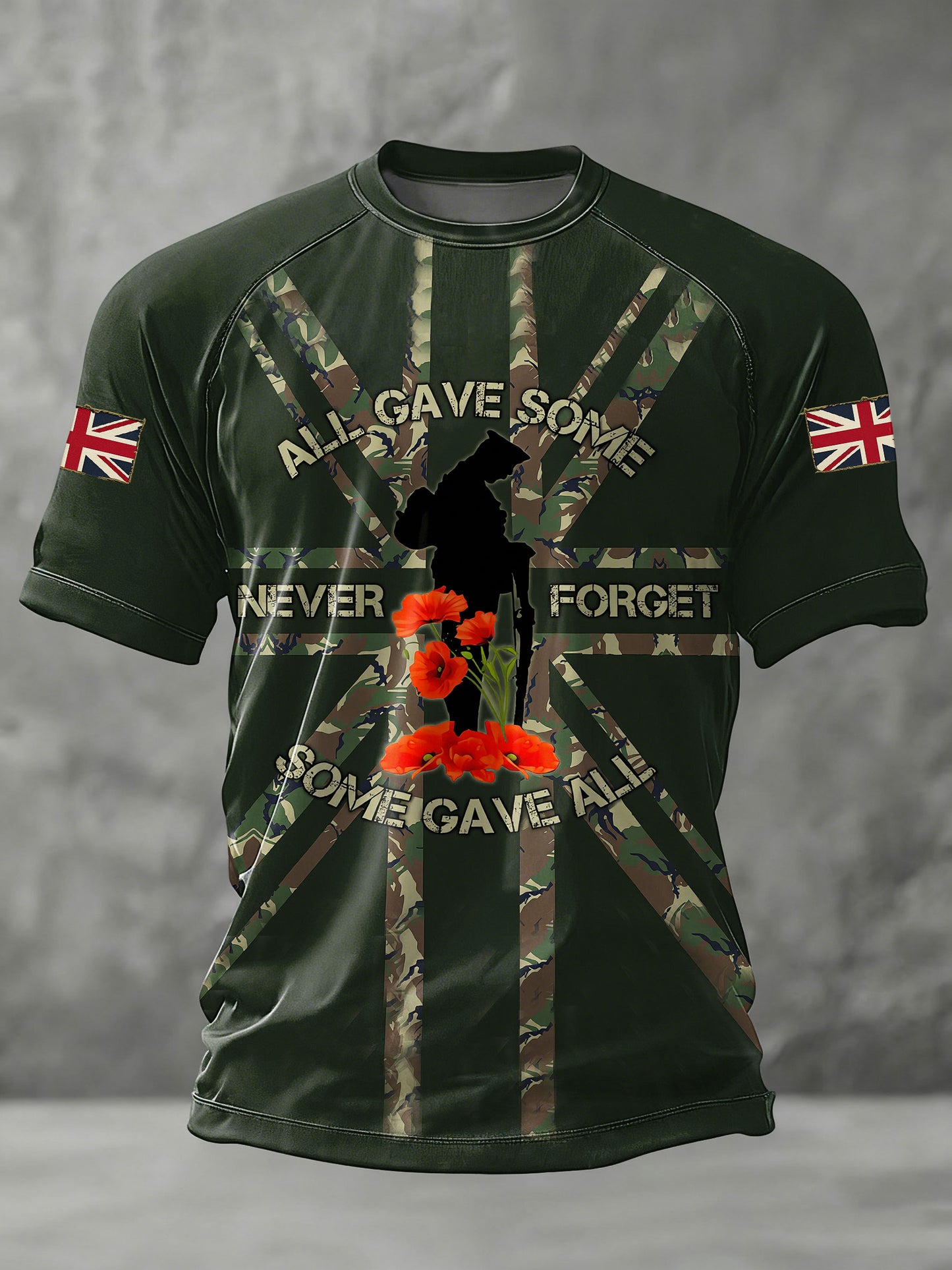 Remembrance Day Lest We Fget Camiseta de manga corta para hombre