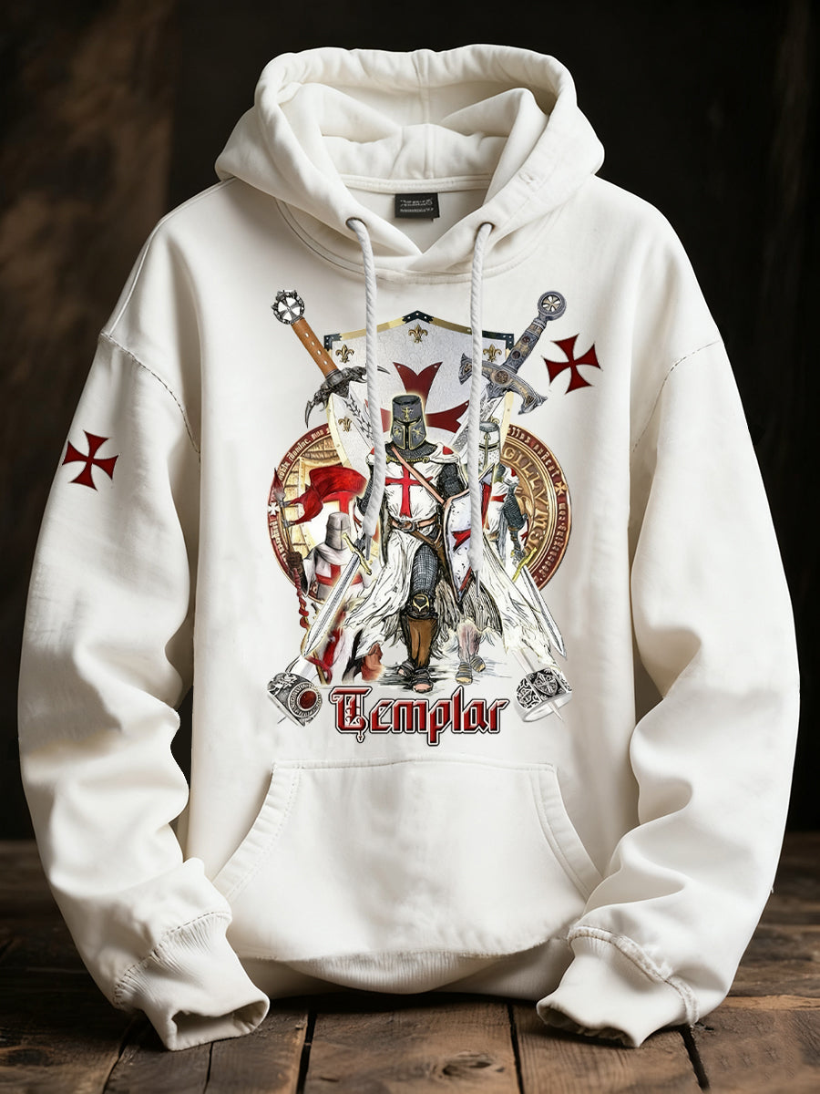 Sudadera con capucha casual de moda vintage para hombres