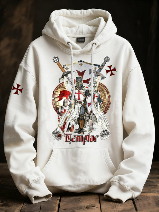 Sudadera con capucha casual de moda vintage para hombres