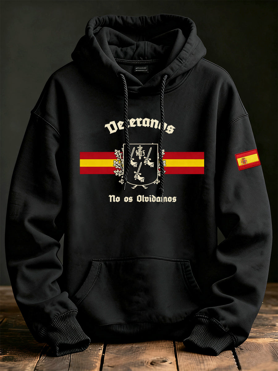 Sudadera con capucha casual de moda vintage para hombres