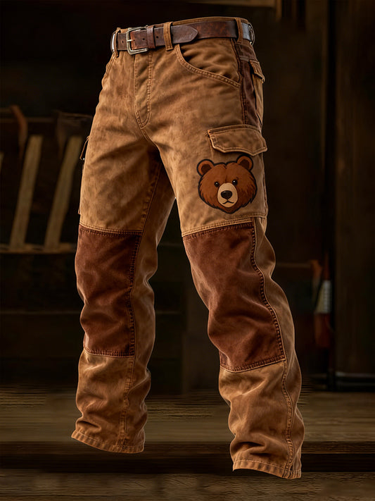 Pantalones casuales del trabajo del estilo del negocio retro de los hombres