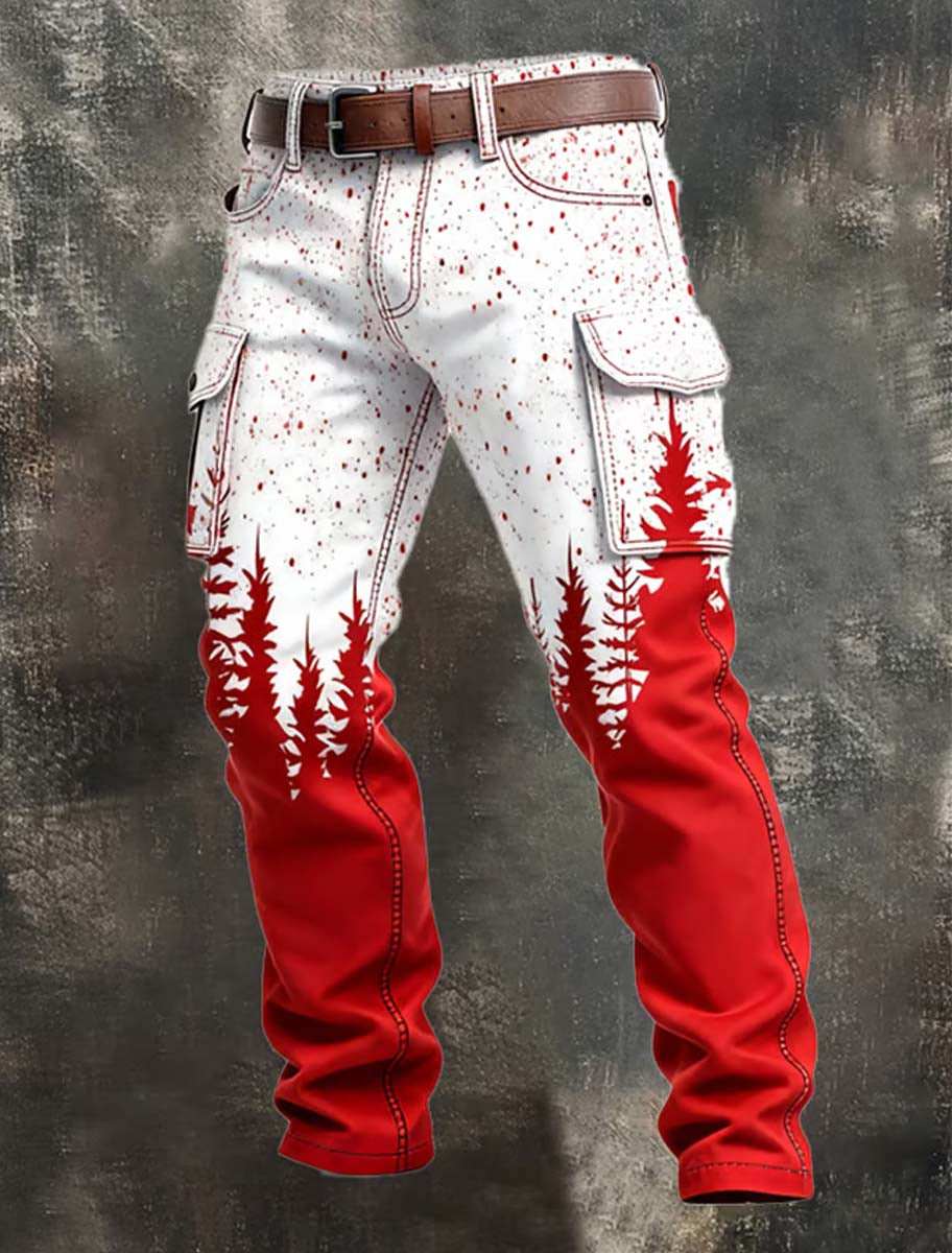 Pantalones casuales del trabajo del estilo del negocio retro de los hombres