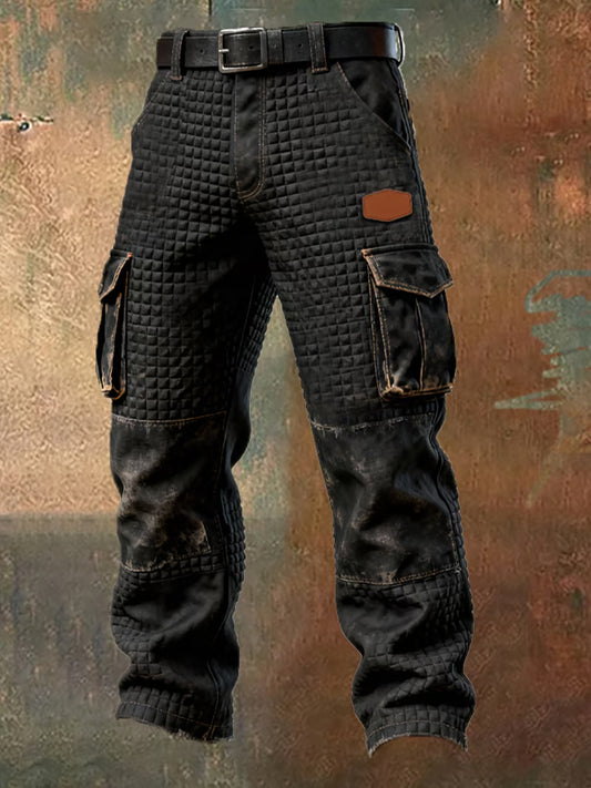 Pantalones casuales del trabajo del estilo del negocio retro de los hombres