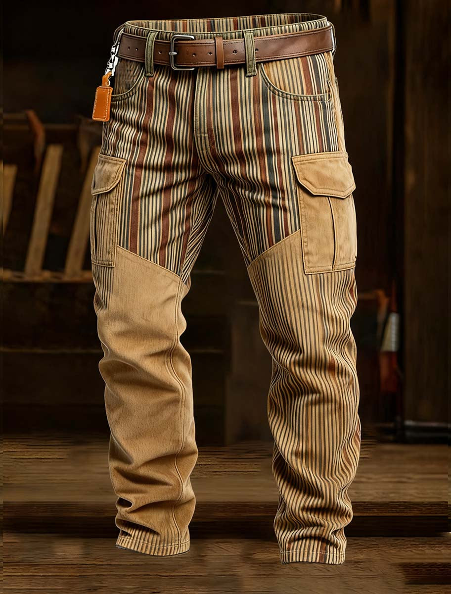 Pantalones casuales del trabajo del estilo del negocio retro de los hombres