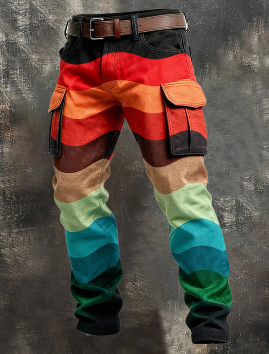 Pantalones casuales del trabajo del estilo del negocio retro de los hombres