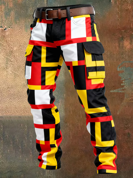 Pantalones casuales del trabajo del estilo del negocio retro de los hombres