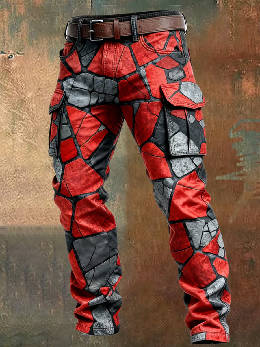 Pantalones casuales del trabajo del estilo del negocio retro de los hombres