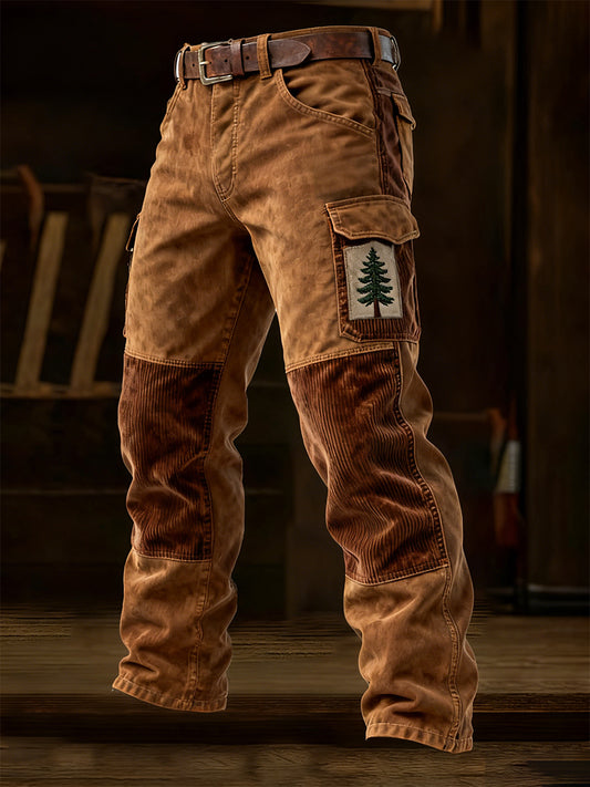 Pantalones casuales del trabajo del estilo del negocio retro de los hombres