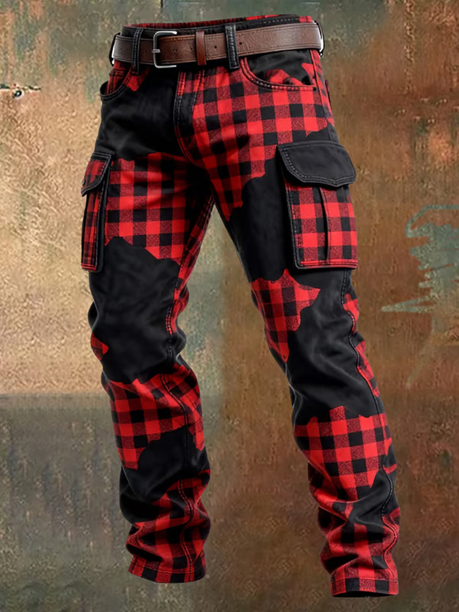 Pantalones casuales del trabajo del estilo del negocio retro de los hombres