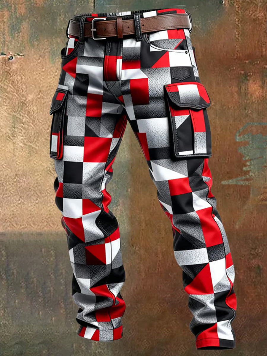 Pantalones casuales del trabajo del estilo del negocio retro de los hombres
