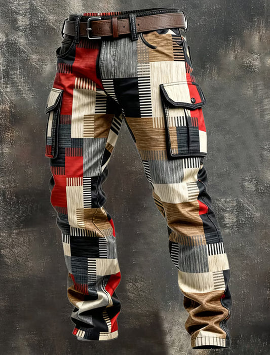 Pantalones casuales del trabajo del estilo del negocio retro de los hombres