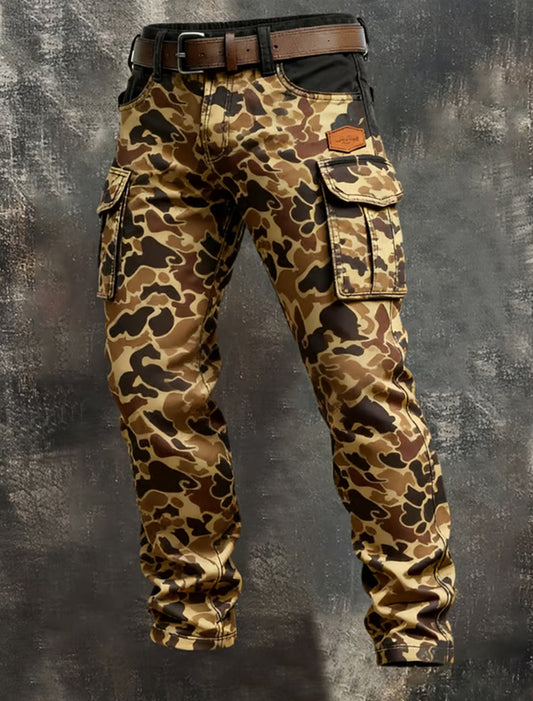 Pantalones casuales del trabajo del estilo del negocio retro de los hombres