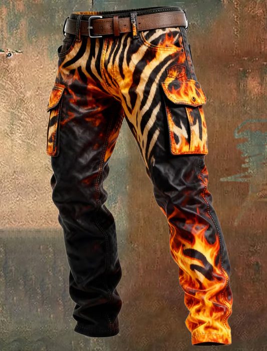 Pantalones casuales del trabajo del estilo del negocio retro de los hombres