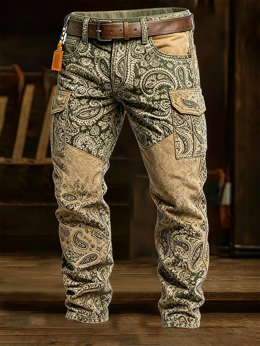 Pantalones casuales del trabajo del estilo del negocio retro de los hombres