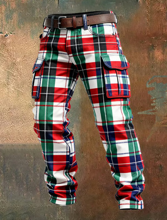 Pantalones casuales del trabajo del estilo del negocio retro de los hombres