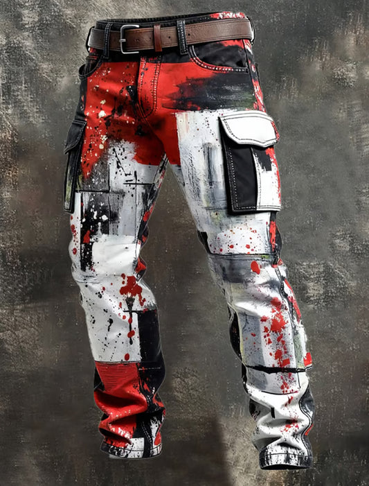 Pantalones casuales del trabajo del estilo del negocio retro de los hombres