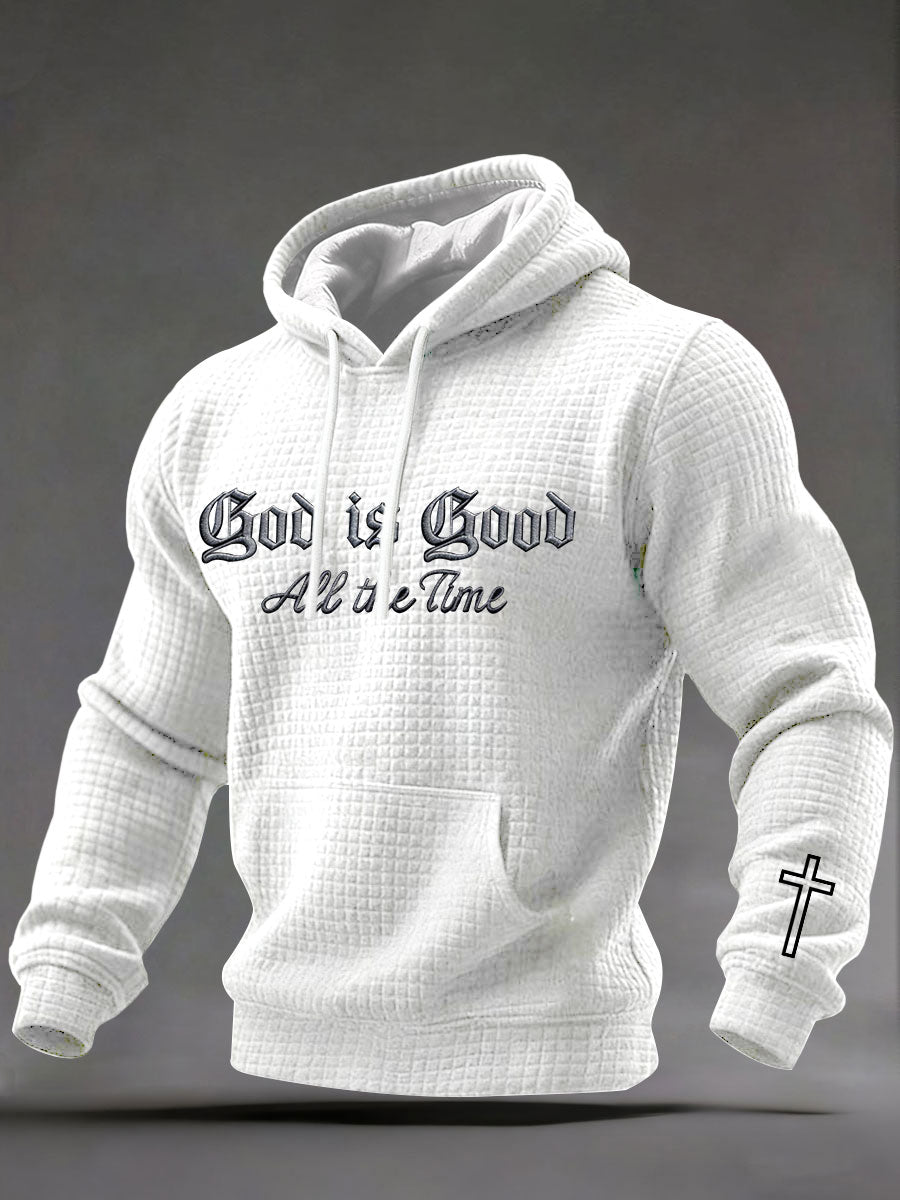 Dios de los hombres es buena impresión Casual Hoodie
