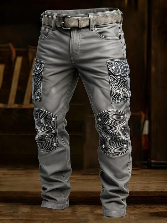 Pantalones casuales del trabajo del estilo del negocio retro de los hombres