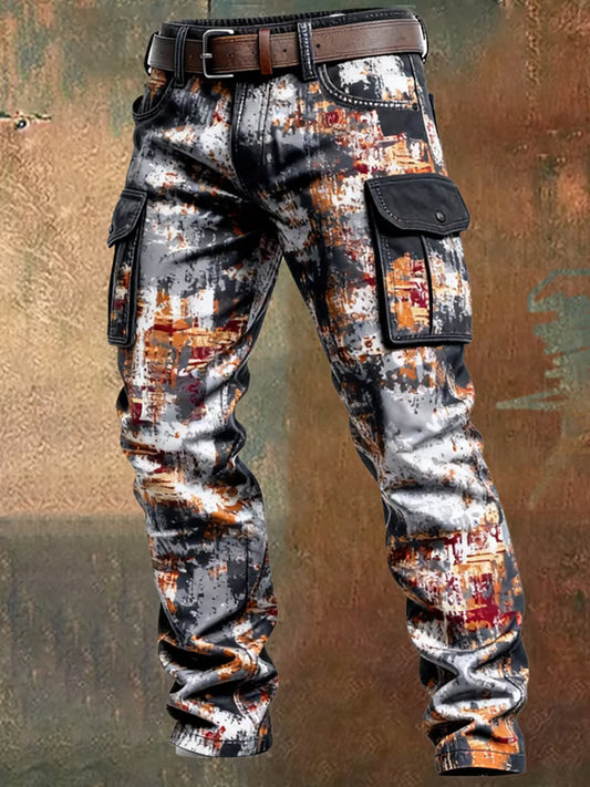 Pantalones casuales del trabajo del estilo del negocio retro de los hombres