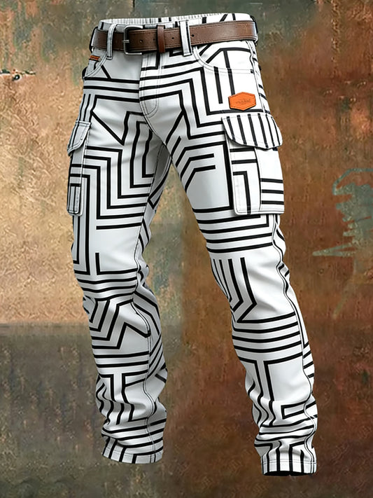 Pantalones casuales del trabajo del estilo del negocio retro de los hombres