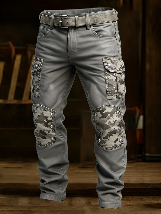 Pantalones casuales del trabajo del estilo del negocio retro de los hombres