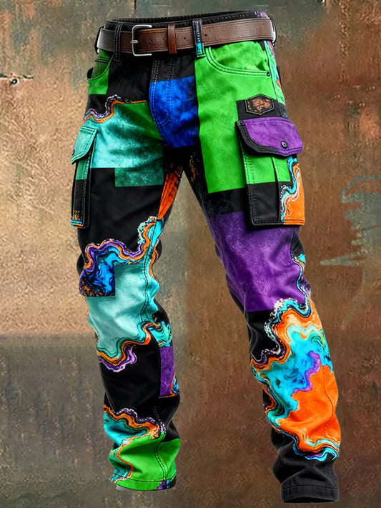 Pantalones casuales del trabajo del estilo del negocio retro de los hombres