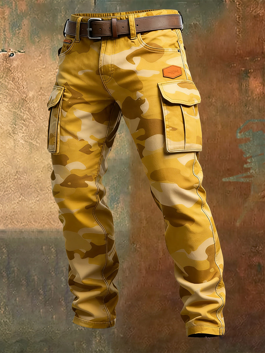 Pantalones casuales del trabajo del estilo del negocio retro de los hombres