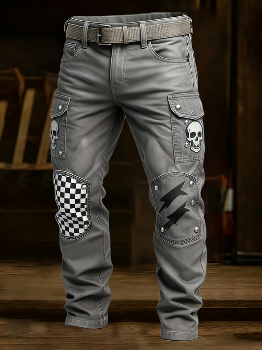 Pantalones casuales del trabajo del estilo del negocio retro de los hombres