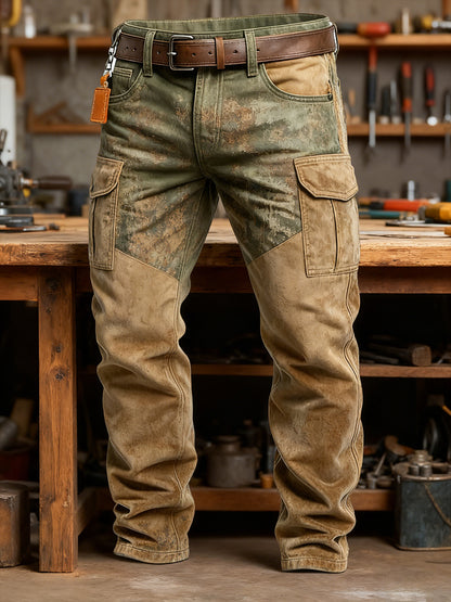 Pantalones casuales del trabajo del estilo del negocio retro de los hombres