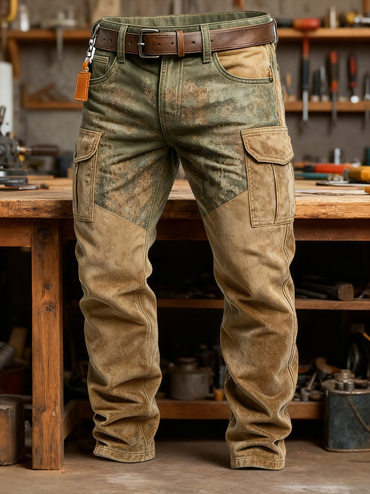 Pantalones casuales del trabajo del estilo del negocio retro de los hombres