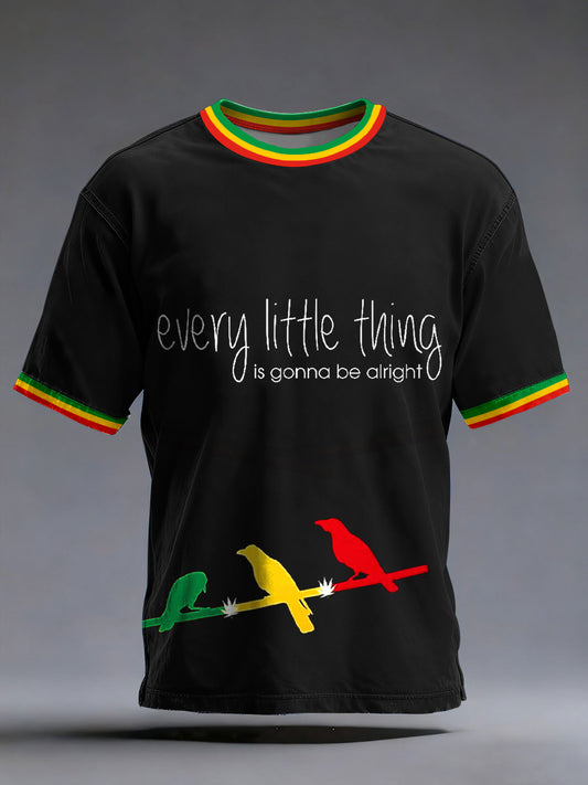 Camiseta con estampado Every Little Thing Is to Be Alright para hombre