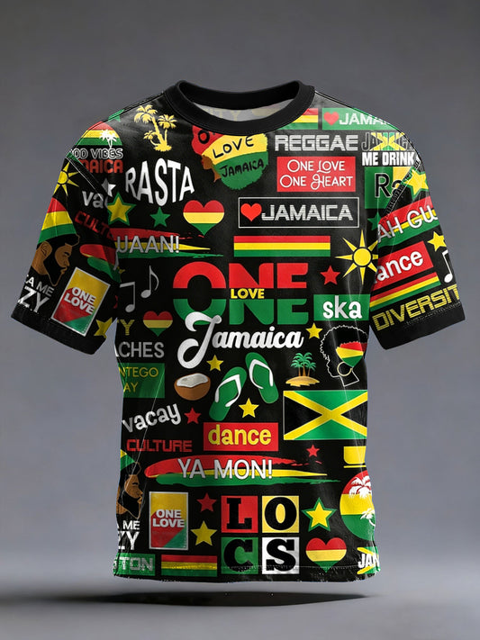 Camiseta inspirada música del reggae de los hombres