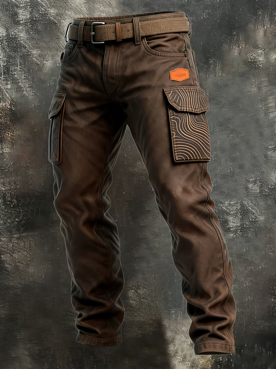 Pantalones casuales del trabajo del estilo del negocio retro de los hombres