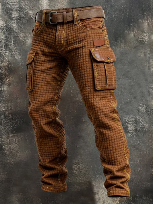 Pantalones casuales del trabajo del estilo del negocio retro de los hombres