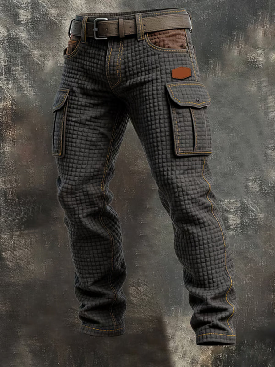 Pantalones casuales del trabajo del estilo del negocio retro de los hombres
