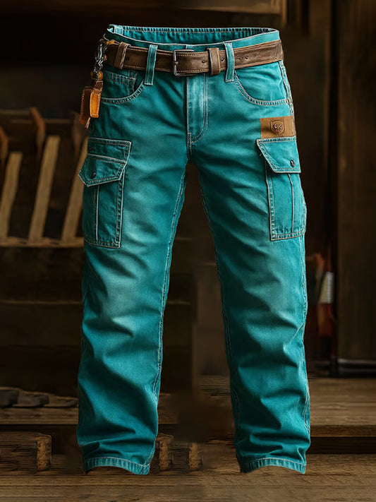 Pantalones casuales del trabajo del estilo del negocio retro de los hombres