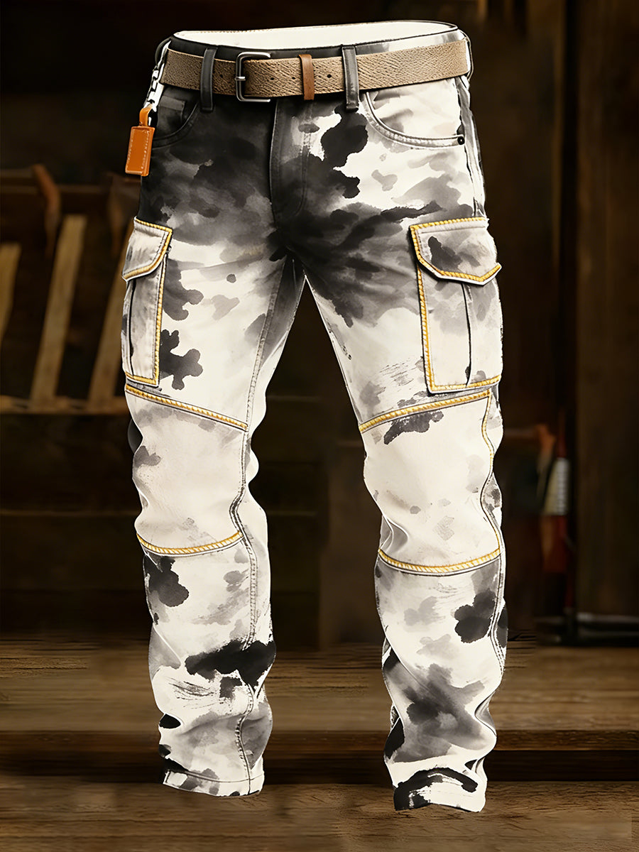 Pantalones casuales del trabajo del estilo del negocio retro de los hombres