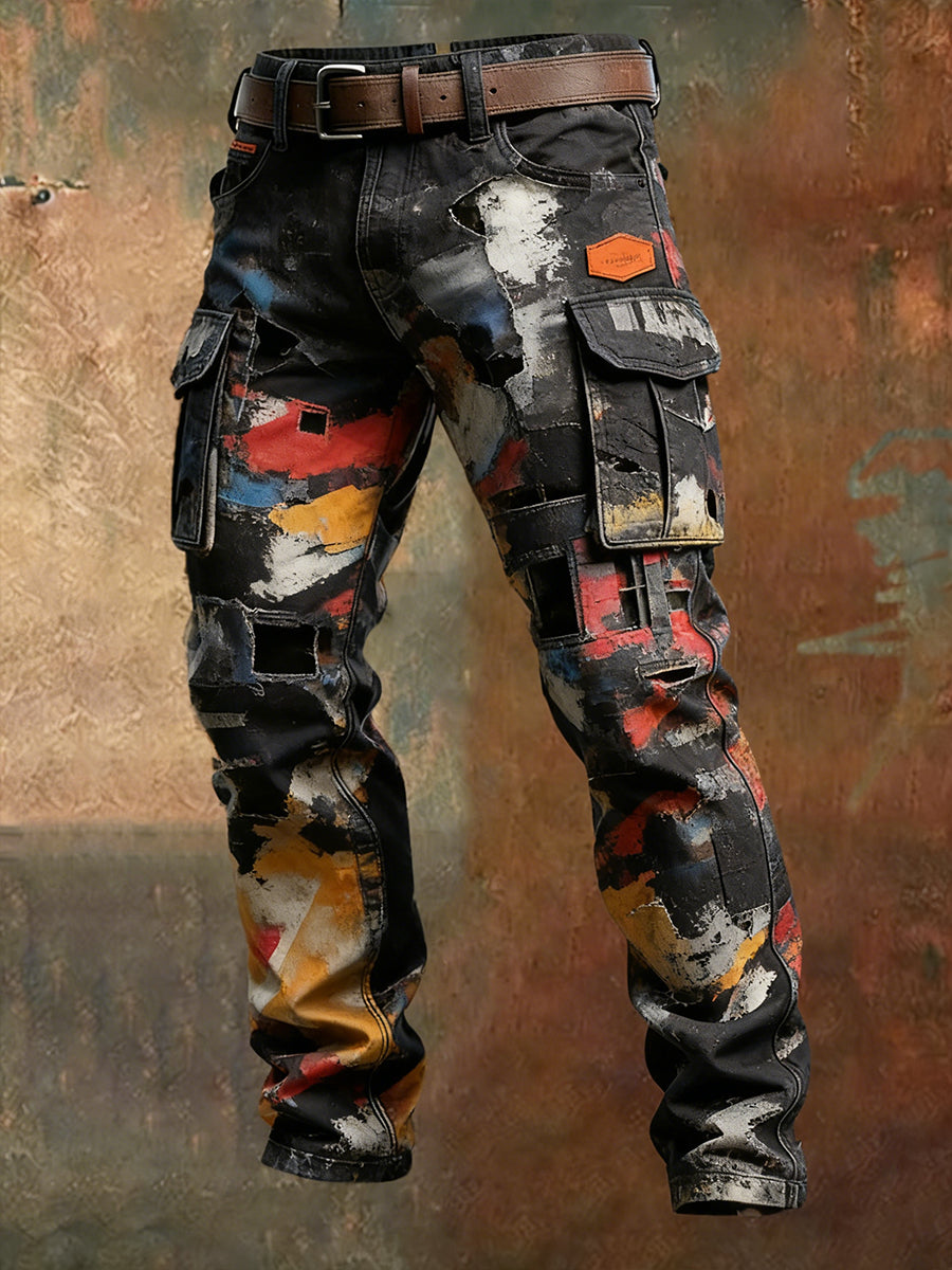 Pantalones casuales del trabajo del estilo del negocio retro de los hombres