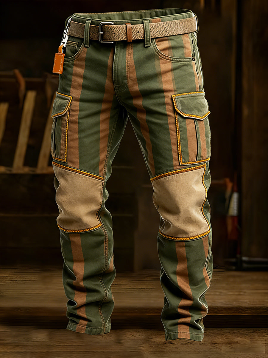 Pantalones casuales del trabajo del estilo del negocio retro de los hombres