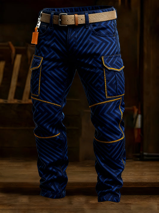 Pantalones casuales del trabajo del estilo del negocio retro de los hombres