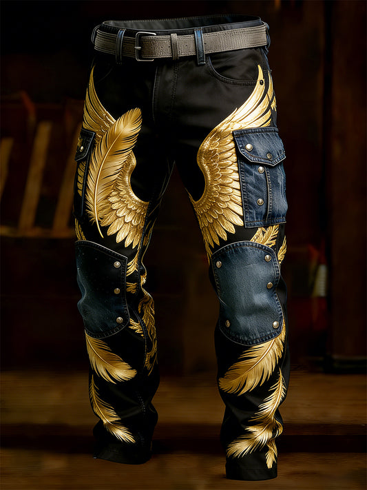 Pantalones casuales del trabajo del estilo del negocio retro de los hombres