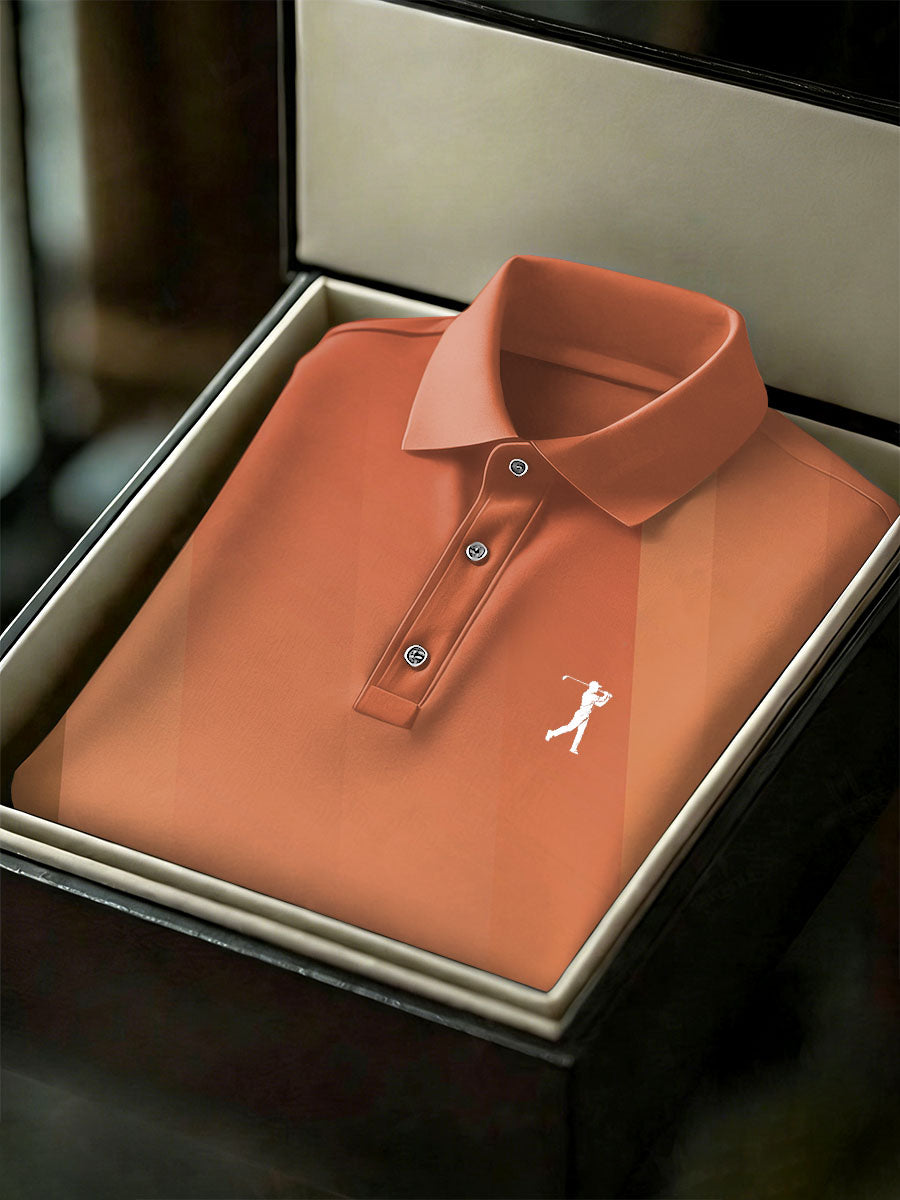 Polo casual impreso del estilo del negocio de la vendimia de los hombres Camisa
