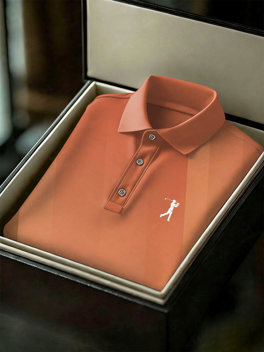 Polo casual impreso del estilo del negocio de la vendimia de los hombres Camisa