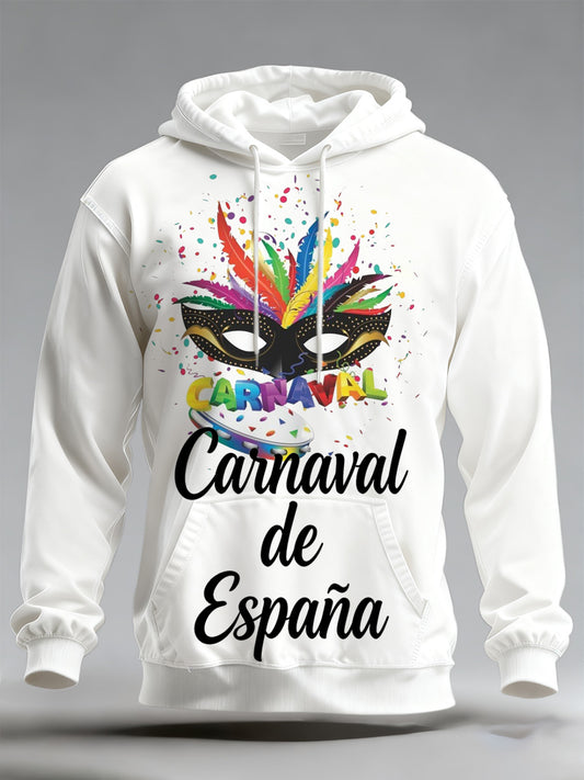 Sudadera con capucha Carnaval español de los hombres